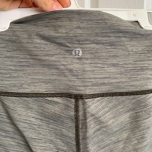 Green Striped Lululemon Leggings